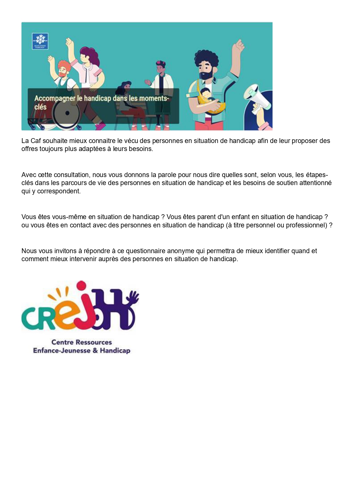 Accompagnement Handicap - CREJH